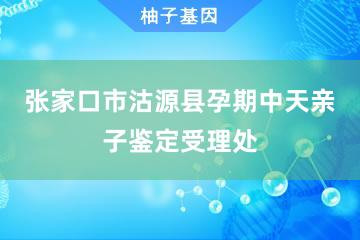 张家口市沽源县孕期中天亲子鉴定受理处