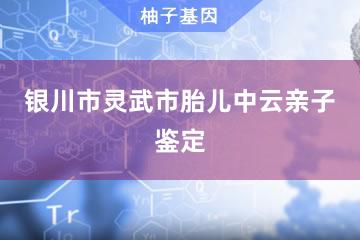 银川市灵武市胎儿中云亲子鉴定咨询服务点