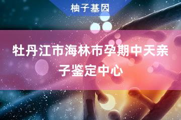 牡丹江市海林市孕期中天亲子鉴定中心