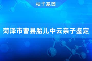 菏泽市曹县胎儿中云亲子鉴定咨询服务点