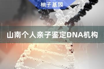 山南个人亲子鉴定DNA机构