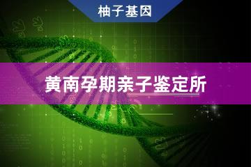 黄南孕期亲子鉴定所