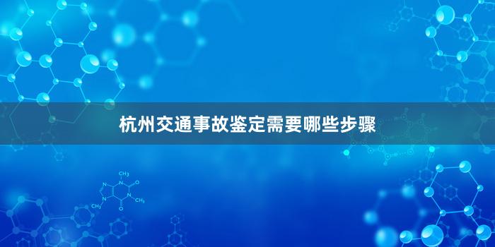 杭州交通事故鉴定需要哪些步骤