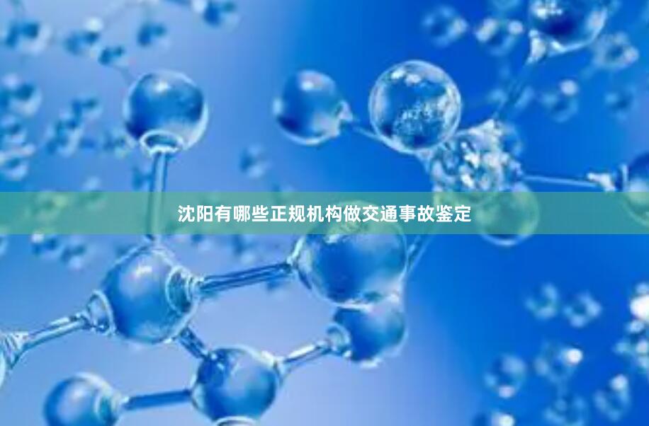 沈阳有哪些正规机构做交通事故鉴定