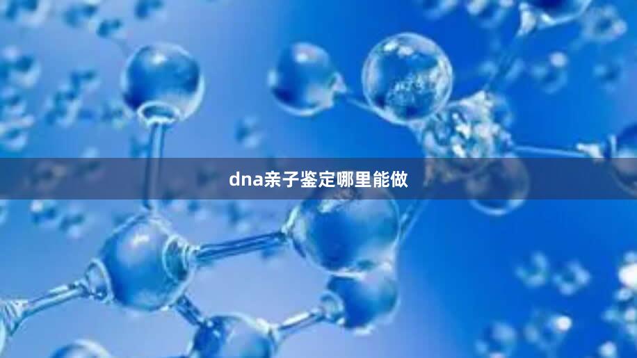 dna亲子鉴定哪里能做