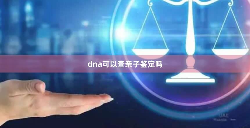 dna可以查亲子鉴定吗