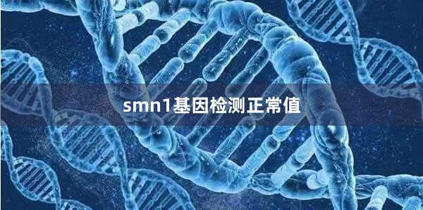 smn1基因检测正常值