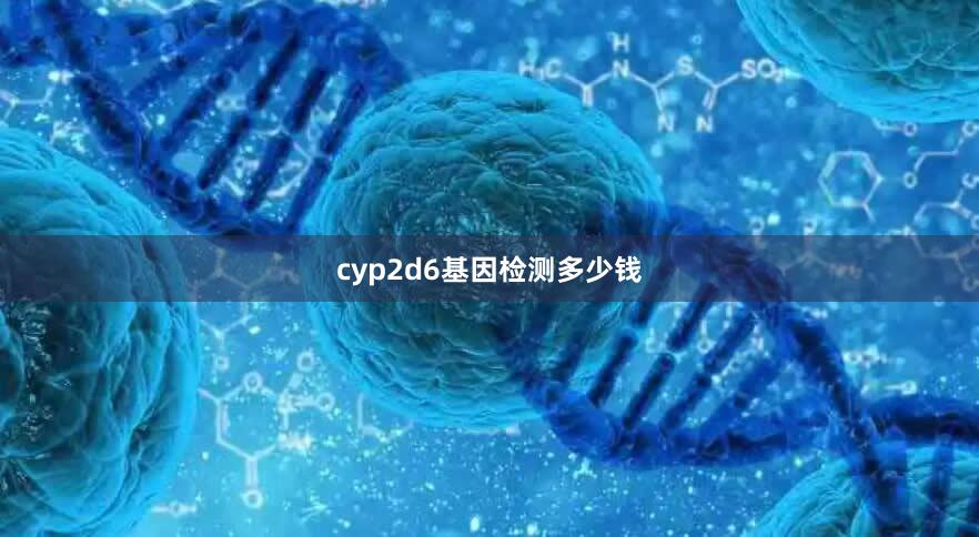 cyp2d6基因检测多少钱