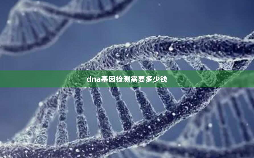 dna基因检测需要多少钱