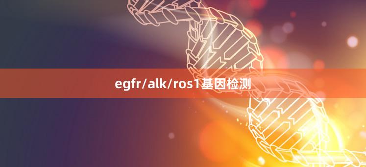 egfr/alk/ros1基因检测