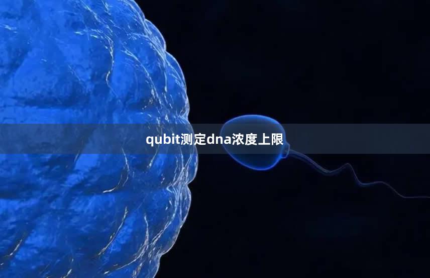 qubit测定dna浓度上限