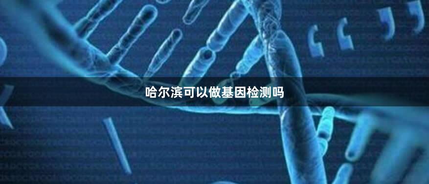 哈尔滨可以做基因检测吗