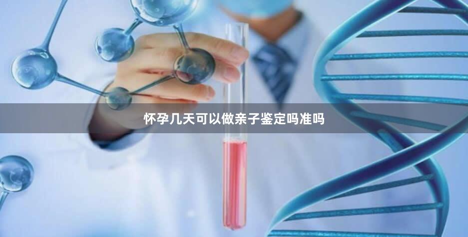 怀孕几天可以做亲子鉴定吗准吗