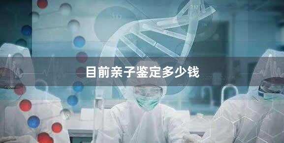 目前亲子鉴定多少钱