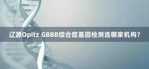 辽源Opitz GBBB综合症基因检测选哪家机构？