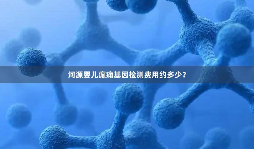 河源婴儿癫痫基因检测费用约多少？