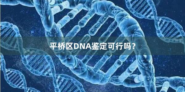 平桥区DNA鉴定可行吗？