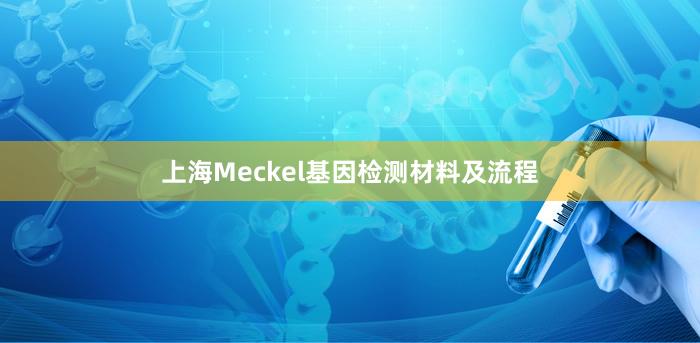 上海Meckel基因检测材料及流程