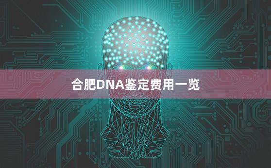 合肥DNA鉴定费用一览