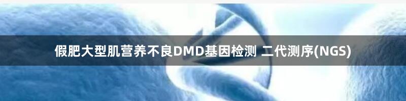 假肥大型肌营养不良DMD基因检测 二代测序(NGS)
