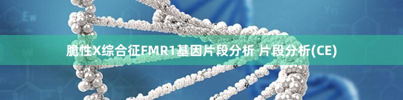 脆性X综合征FMR1基因片段分析 片段分析(CE)