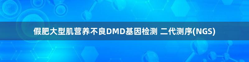 假肥大型肌营养不良DMD基因检测 二代测序(NGS)