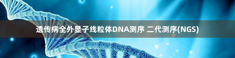 遗传病全外显子线粒体DNA测序 二代测序(NGS)